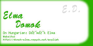 elma domok business card